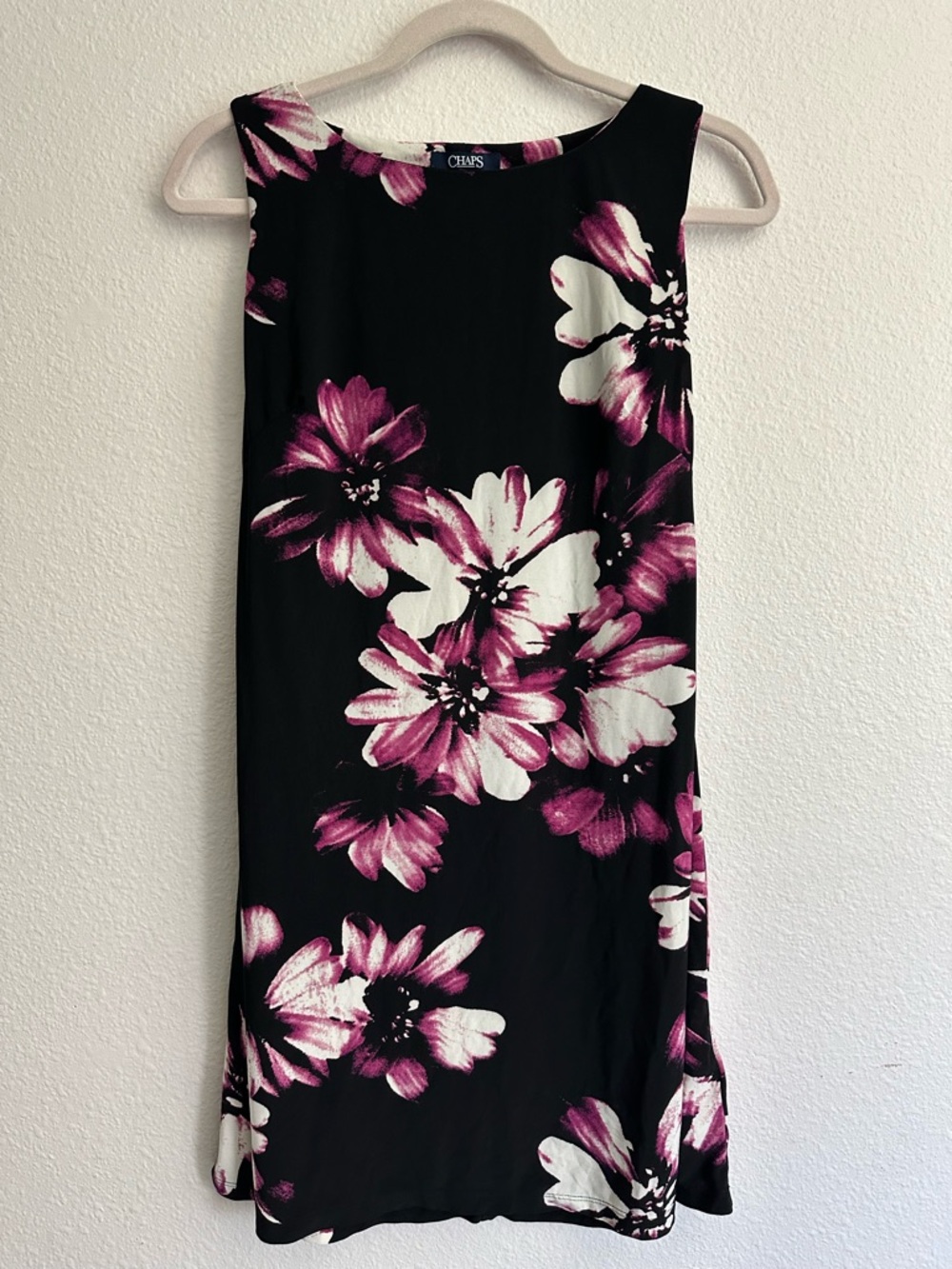 Y2K Chaps Dark Floral Mini Dress